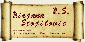 Mirjana Stojilović vizit kartica